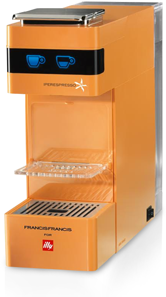 Machine à café à capsules Y3 Iperespresso dosettes orange ILLY